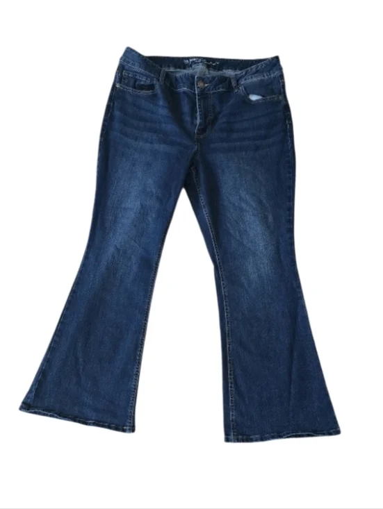 M Jeans By Maurices Bootcut Jeans Womens 16W Dark Wash Mid Rise Stretch 16W - Picture 2 of 8